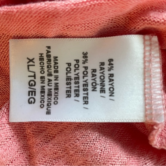 Pink, Women’s Bobeau, knit Tshirt, size XL - Picture 2 of 4